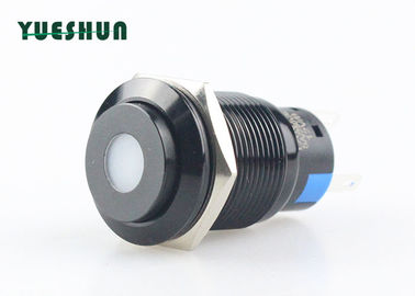 중국 19mm Metal Push Button Switch , Dot LED 12V Illuminated Push Button Switch 공장